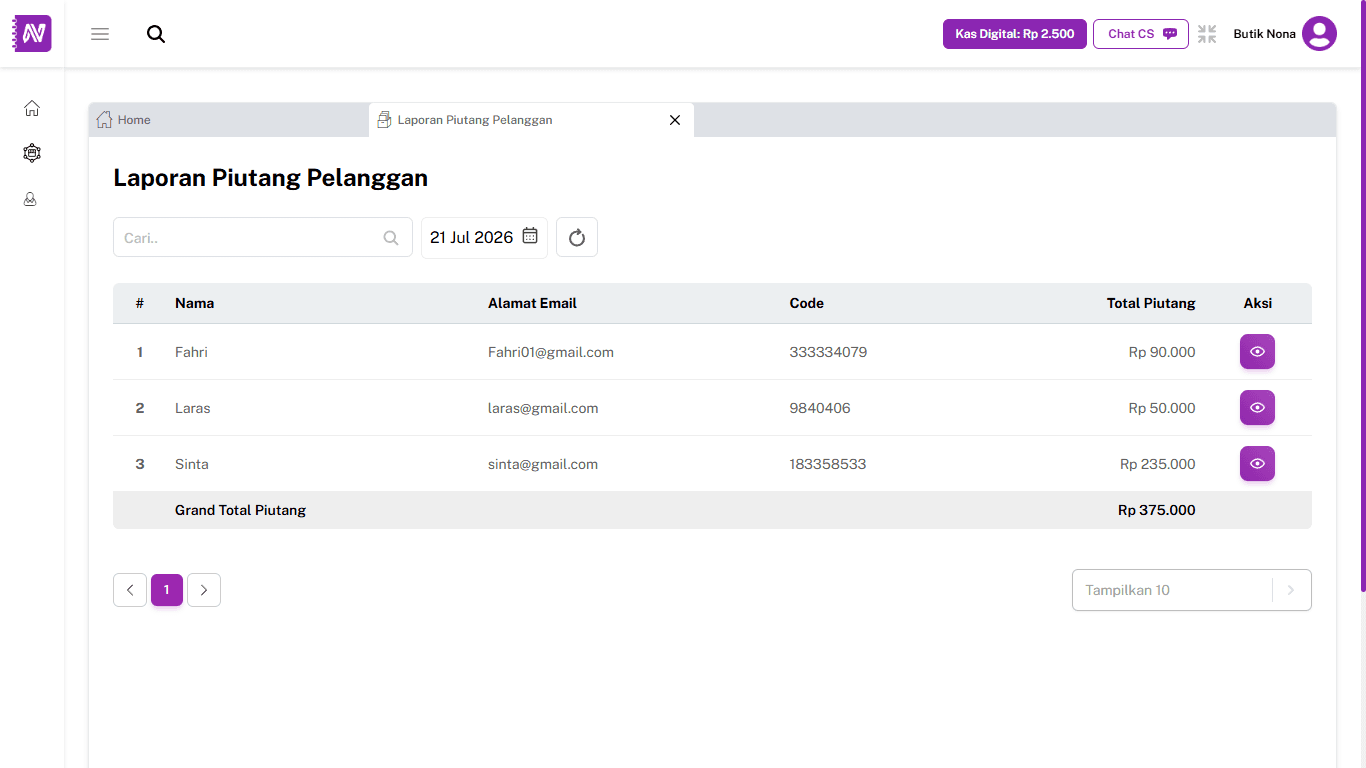 Piutang Pelanggan