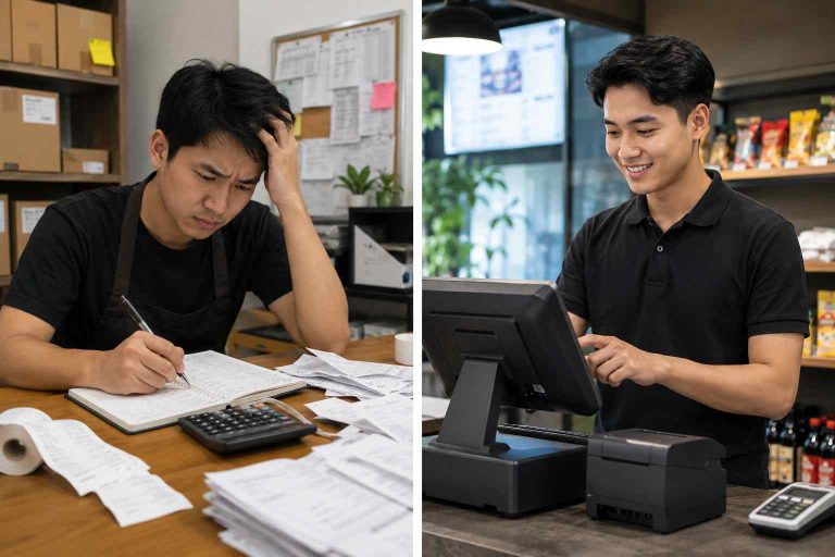Perbedaan Penggunaan Aplikasi Kasir vs Manual