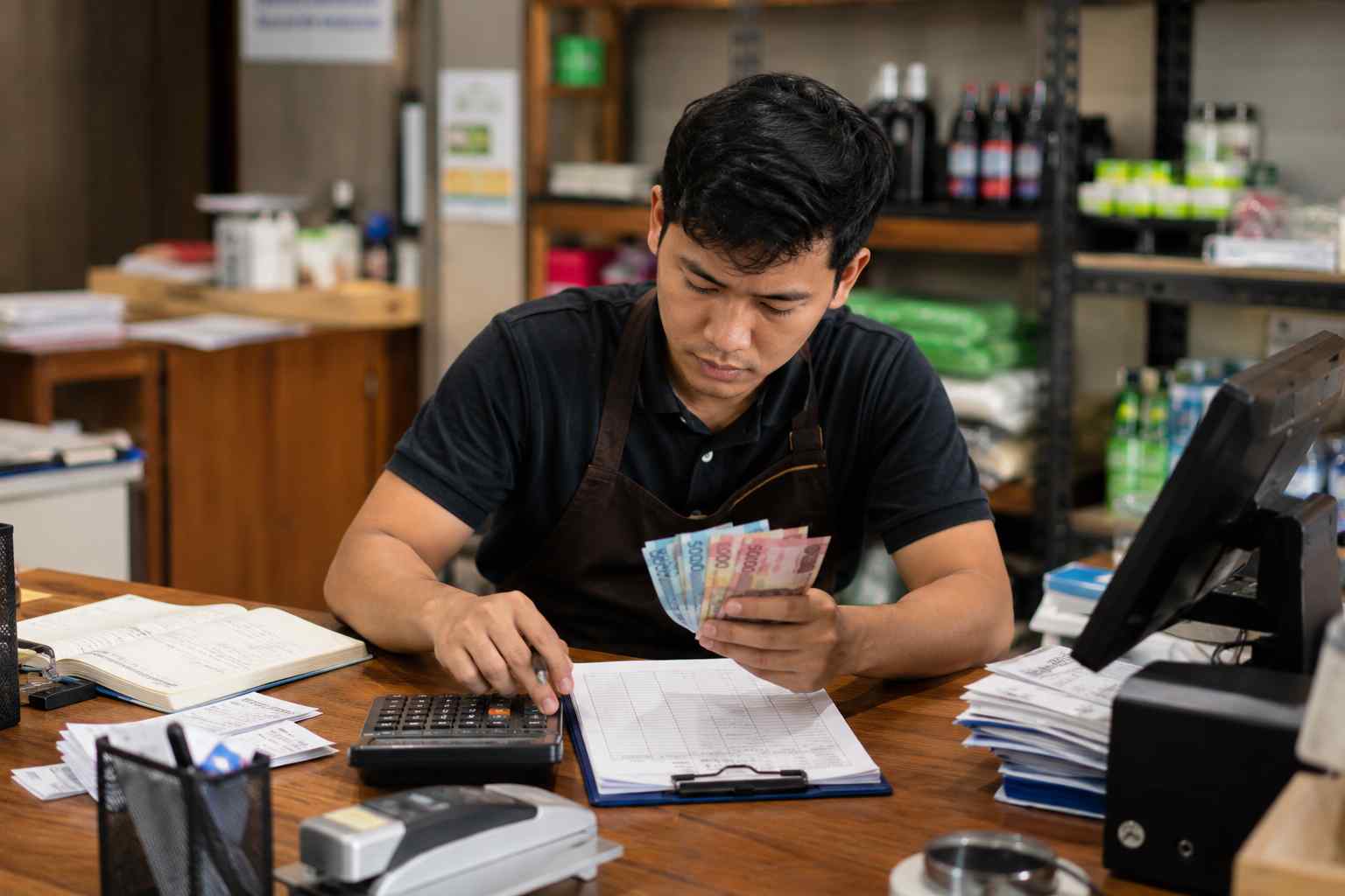 cara menghitung omzet harian