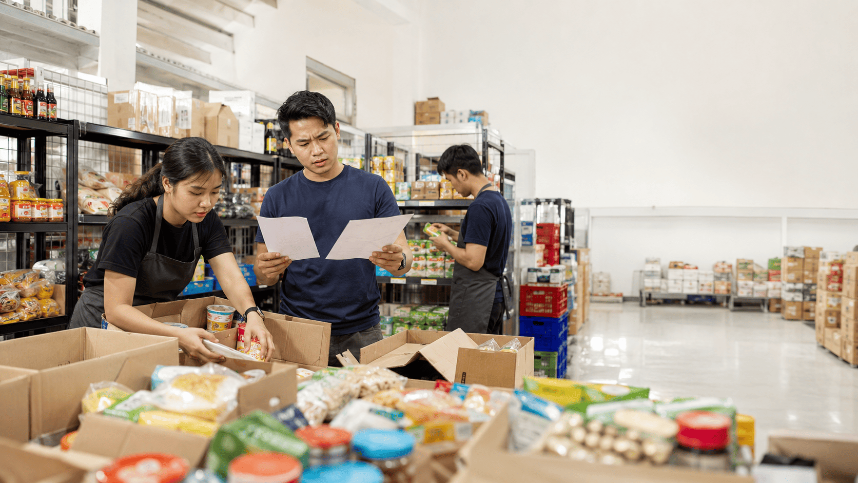 Karyawan menemukan selisih stok saat melakukan pengecekan barang di toko