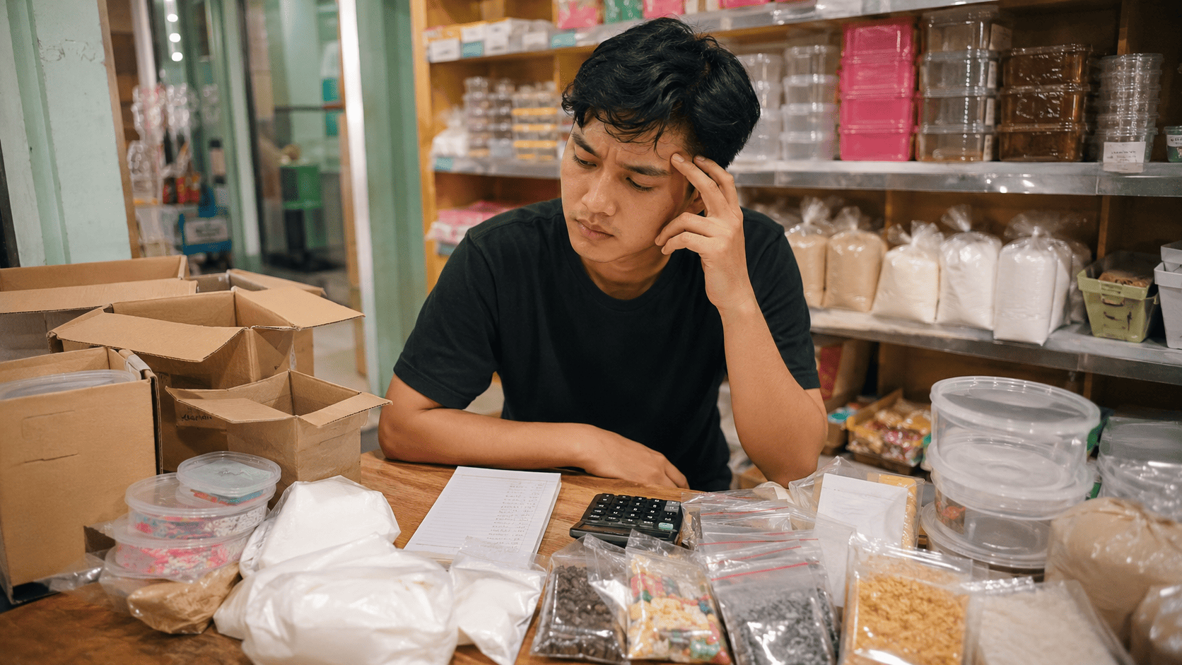 Kesalahan dalam mengelola modal usaha toko plastik dan bahan kue
